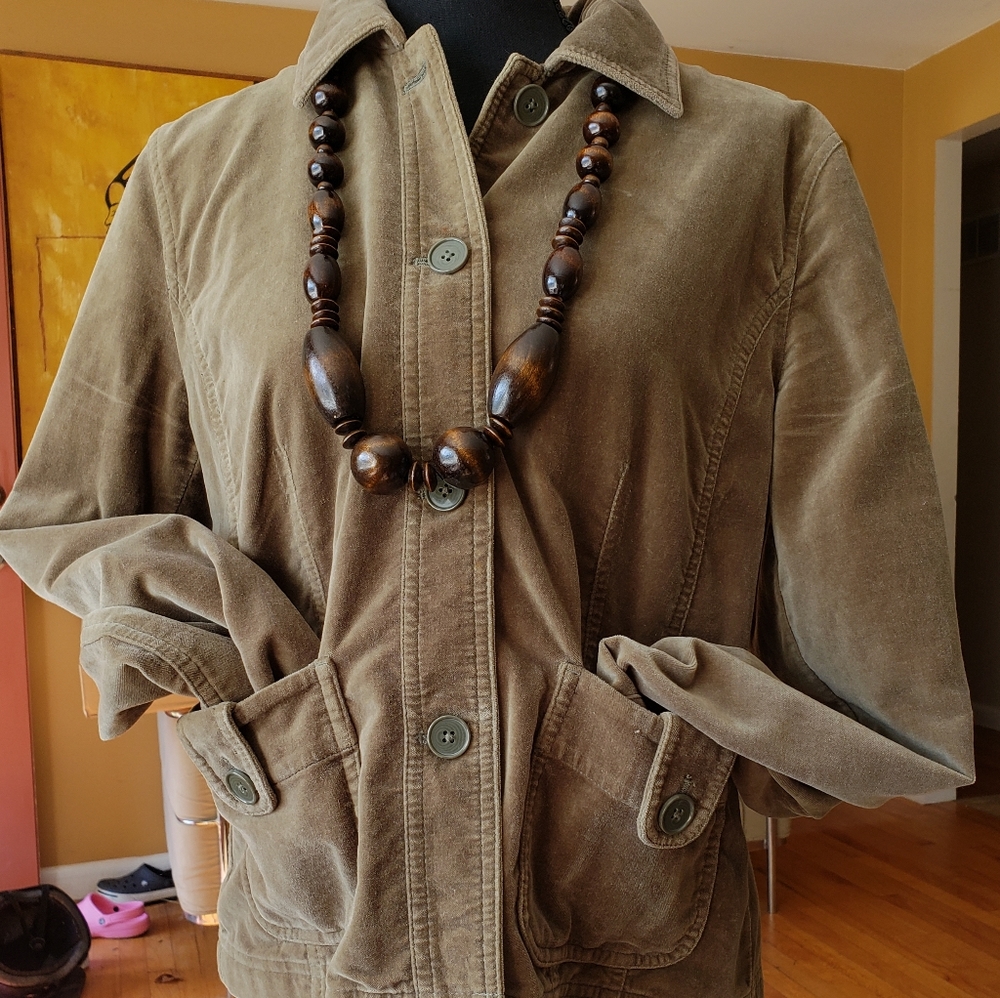 Ann Taylor Green Velvet Jacket